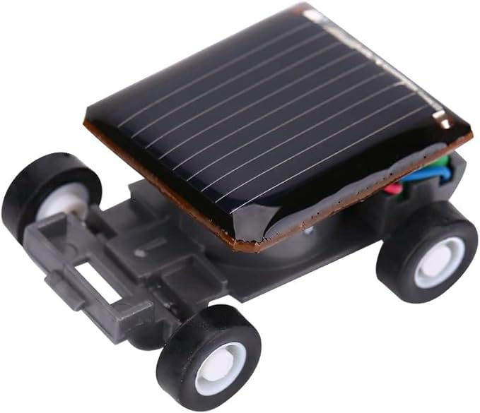 Solar powered mini car toy